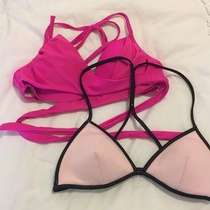 Pink vs bikini tops